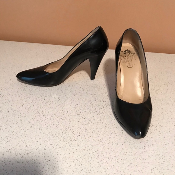 Black Coach Pumps - Picture 1 of 5